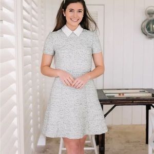 Gal Meets Glam Mint Green Tweed Dress